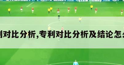 专利对比分析,专利对比分析及结论怎么写